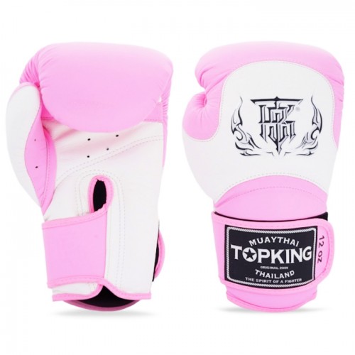 Боксерские перчатки Top King (TKBGBL-02 pink/white Double tone)